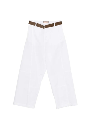 Plan C belt trousers - White