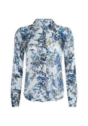 L'Agence Tyler butterfly-print blouse - White
