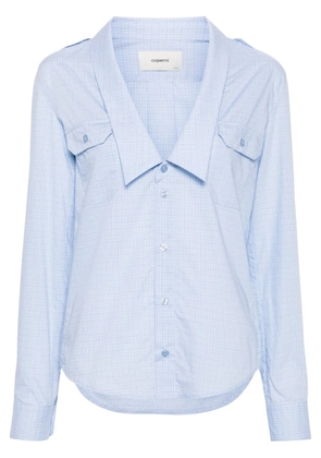 Coperni checked shirt - Blue