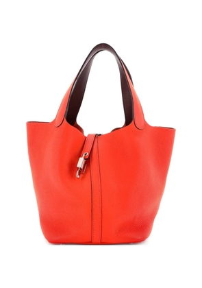 Hermès Pre-Owned Eclat Picotin Lock Bag Clemence MM bucket bag - Orange
