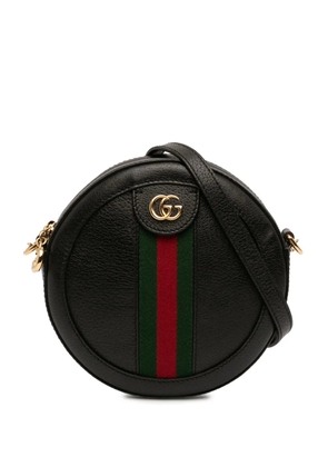 Gucci Pre-Owned 2016-2025 Mini Leather Ophidia Round crossbody bag - Black