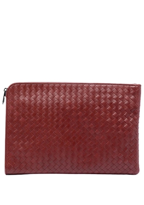 Bottega Veneta Pre-Owned 2012-2026 Nappa Intrecciato clutch bag - Red