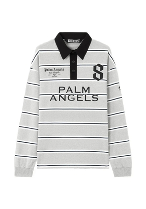 Palm Angels Palm Sport stripes-pattern polo shirt - Grey