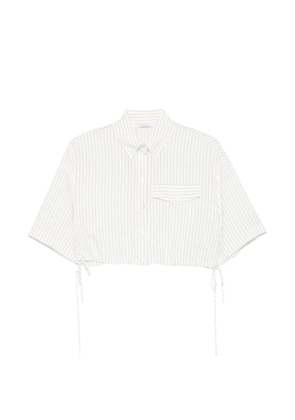 Patrizia Pepe striped cropped top - White