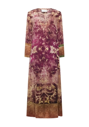 Pierre-Louis Mascia abstract-print maxi dress - Pink
