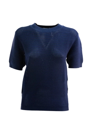 P.A.R.O.S.H. waffle-knit short-sleeve T-shirt - Blue