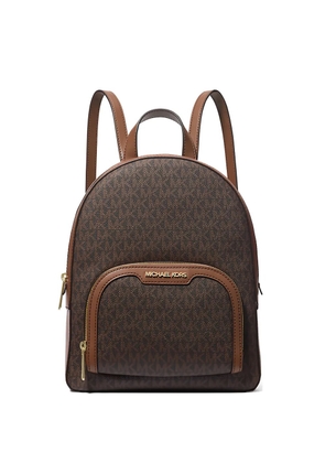 Michael Kors Jaycee monogram backpack - Brown