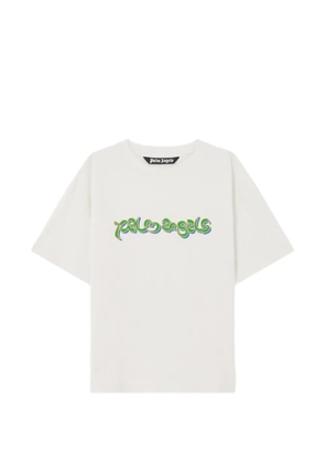 Palm Angels logo graphic T-shirt - Neutrals