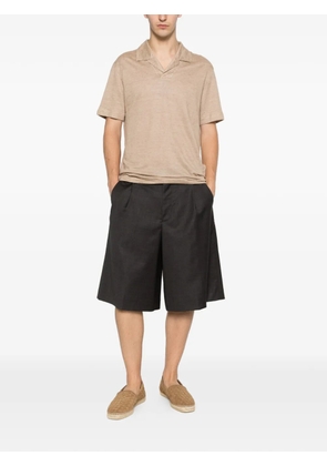 Zegna V-neck T-shirt - Neutrals