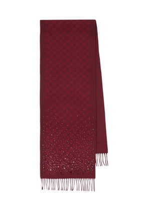 Gucci GG embellished scarf - Red