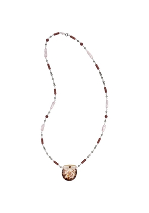Tory Burch runway shell necklace - Grey