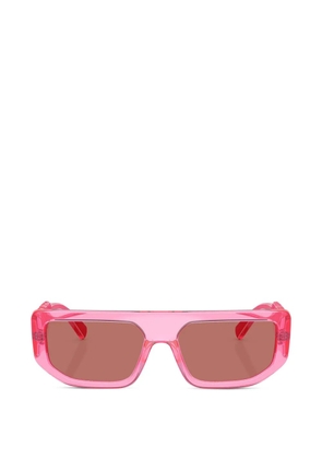 Dolce & Gabbana rectangle-frame sunglasses - Pink