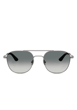Giorgio Armani double-bridge design sunglasses - Grey