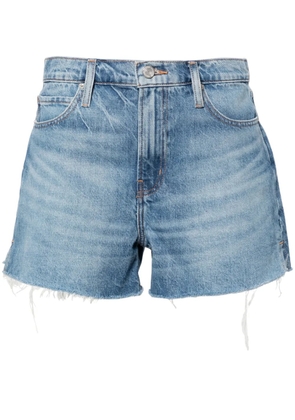 FRAME Vintage raw-cut denim shorts - Blue