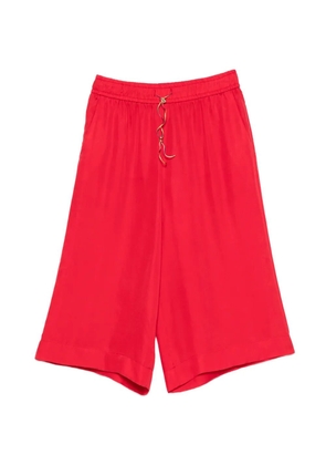 Merci drawstring cropped trousers - Red