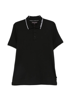 Michael Kors logo-print tipped polo shirt - Black