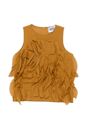 ALPHA STUDIO ruffled top - Yellow