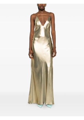 Galvan London Galvanized slip gown - Gold
