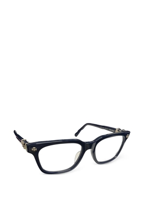 Chrome Hearts Cox Ucker flower-detail glasses - Blue