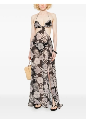 PINKO Kermesse floral-print maxi dress - Black
