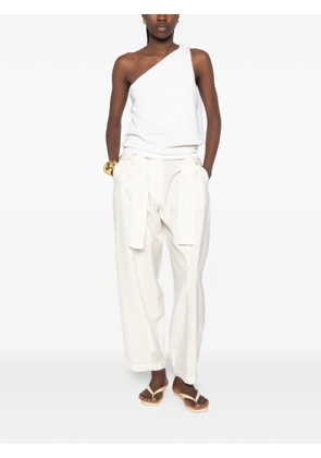 Róhe one-shoulder top - White