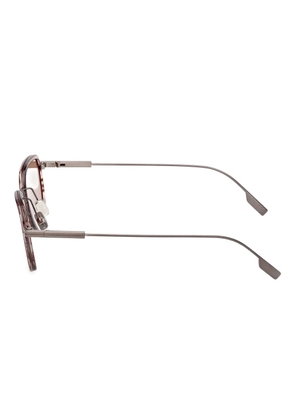 Zegna square sunglasses - Brown