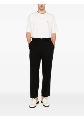 Drôle De Monsieur piped droit T-shirt - White