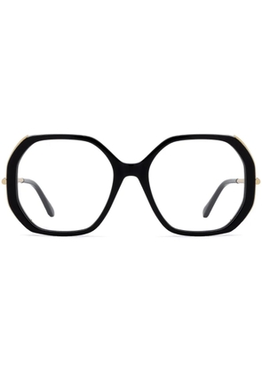 Max Mara Eyewear geometric-frame glasses - Black