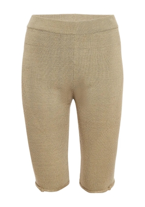 Jacquemus Pre-Owned 2024 ribbed-knit shorts - Green