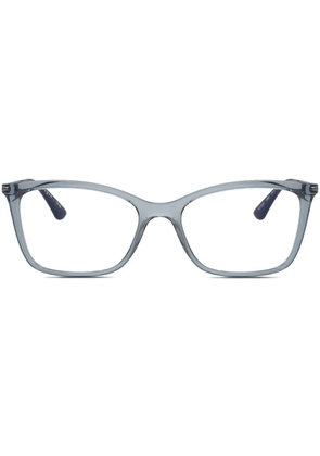Vogue Eyewear logo-engraved square-frame glasses - Blue