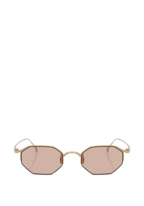 Giorgio Armani geometric-frame sunglasses - Gold