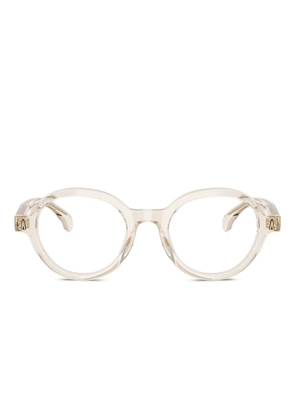 Moncler Eyewear round-frame transparent glasses - Neutrals