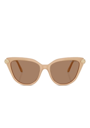 Swarovski Eyewear crystal-embellished cat-eye sunglasses - Neutrals