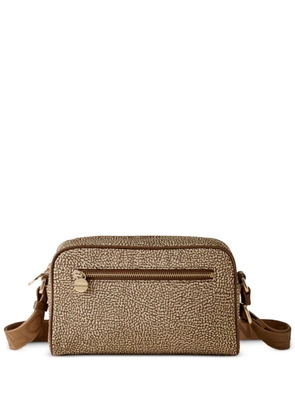 Borbonese pebbled-pattern shoulder bag - Neutrals