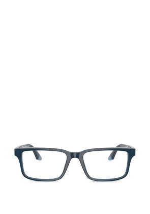 Emporio Armani rectangle frame glasses - Blue