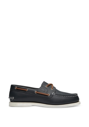 Timberland almond toe leather loafers - Blue