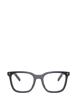 Prada Eyewear Iconic-plaque glasses - Blue