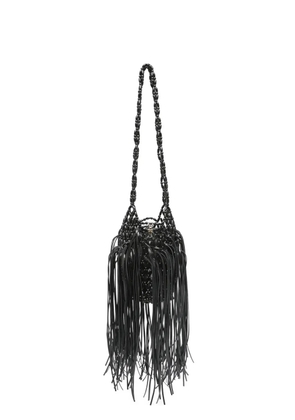 Patrizia Pepe Radical Summer fringed shoulder bag - Black