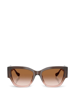 Versace Eyewear geometric-frame sunglasses - Brown