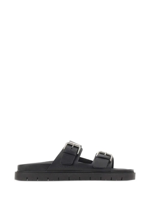 Copenhagen Studios adjustable buckle leather sandals - Black