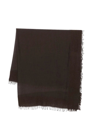 Faliero Sarti fringed scarf - Brown