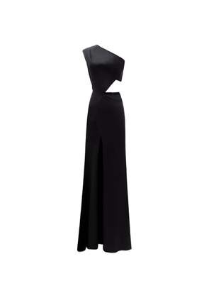 Gemy Maalouf one-shoulder cut-out maxi dress - Black