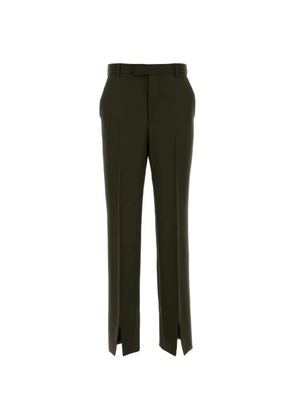 Gucci slit trousers - Green