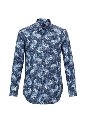 Billionaire Alberic floral button shirt - Blue