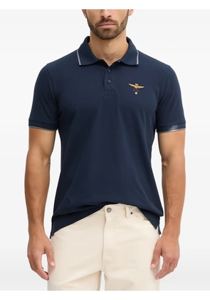 Aeronautica Militare embroidered polo shirt - Blue