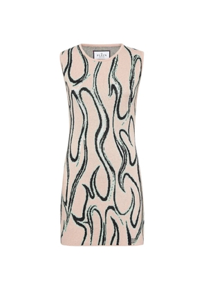 Philipp Plein flame-pattern dress - Neutrals