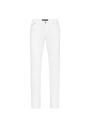 Billionaire Crest straight-cut jeans - White