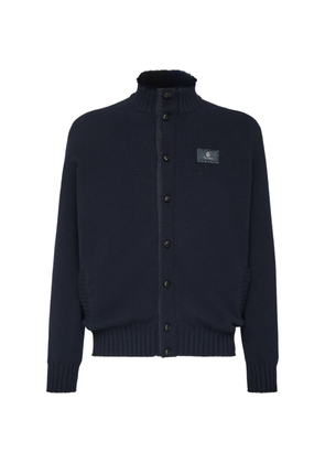 Billionaire Luxury button-down knitted wool jacket - Blue