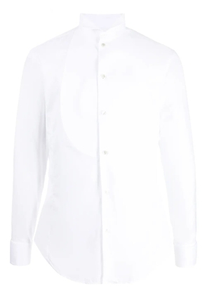 Giorgio Armani long-sleeved cotton shirt - White