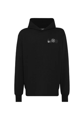 Plein Sport tiger-patch hoodie - Black